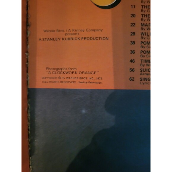 1972 Music Highlights from A Clockwork Orange PB Original - Picture 3 of 9
